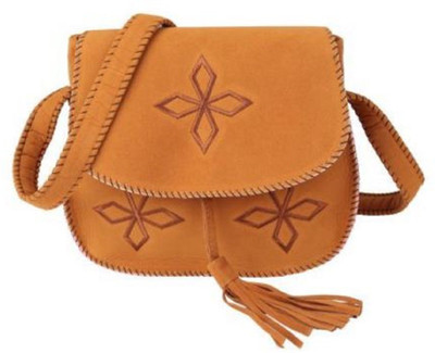 

Un Branded Girls Casual Brown PU Sling Bag