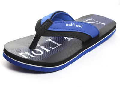 

Sea Lion Flip Flops, Black::blue