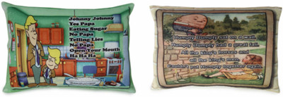 

Deals India johnny johnny poem cushion (15x10 Inch) and Humpty Dumpty poem cushion (15x10 Inch) combo - 15 inch(Multicolor)