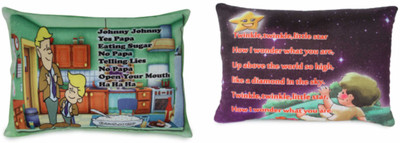

Deals India johnny johnny poem cushion (15x10 Inch) and Twinkle twinkle poem cushion (15x10 Inch) combo - 15 inch(Multicolor)