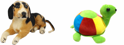 

Deals India Black Dog (32 cm) and Tortoise (6.7 inch ) combo (set of 2) - 32 cm(Multicolor)