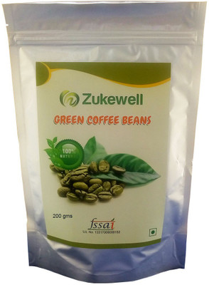 

Zukewell Green Coffee Beans Unroasted - 200gm for Weight Loss Management Pack of 1(200 g)