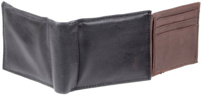 

Uni Carress Men Black, Brown Genuine Leather Wallet(7 Card Slots)