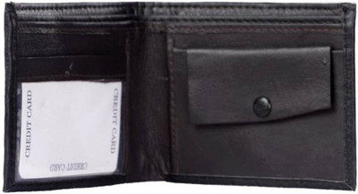 

Uni Carress Men Black Artificial Leather Wallet(3 Card Slots)