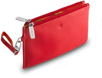 

Dudu Women Casual Red Genuine Leather Wallet(18 Card Slots)