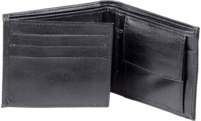 

Uni Carress Men Black Artificial Leather Wallet(9 Card Slots)