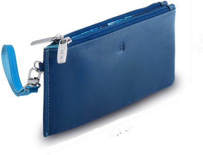 

Dudu Women Casual Blue Genuine Leather Wallet(18 Card Slots)
