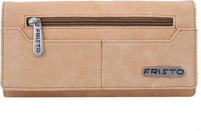 

Fristo Women Casual Beige Artificial Leather Card Holder(4 Card Slots), Cream