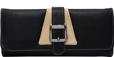 

Fristo Women Multicolor Artificial Leather Wallet(6 Card Slots), Black and cream