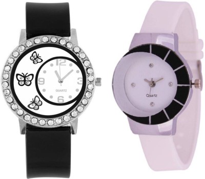 Gopal Retail Black And White Analog Watch for Women and Gilrs Analog Watch Watch  - For Girls   Watches  (Gopal Retail)