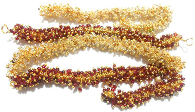 

GOELX Pearl Loreals combo (Maroon & Clear) for jewellery/earring/necklace/bracelet making