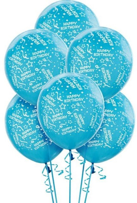 

Funcart Printed 5237000 Balloon(Blue, Pack of 5)