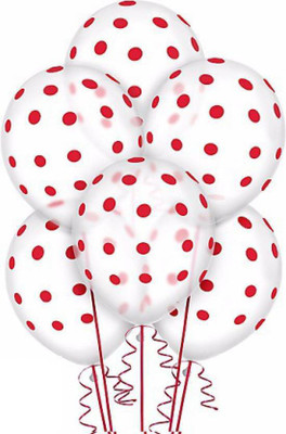 

Jamboree Solid 1Whitepolka50 Balloon(White, Pack of 50)