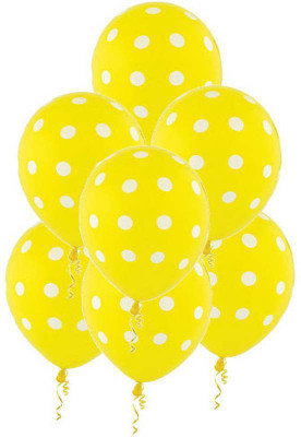 

Jamboree Printed Yellow Polka Dot Pack of 30 Balloon(Yellow, Pack of 30)