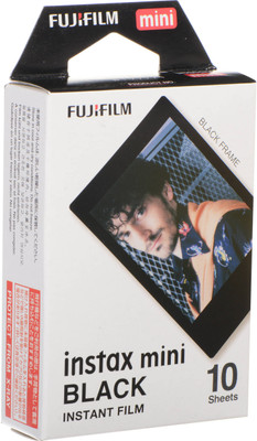 

Fujifilm Black Border Instax Mini 10 Sheet Pack Film Roll(Yes 800 ISO Pack of 10)