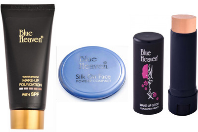 

Blue heaven Makeup Foundation, Compact, concealer Combo Set(Set of 3)