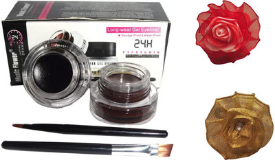 

Music Flower Gel Eye Liner with Golden and Red band(Set of 3)