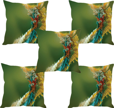 

Sleep Nature's Abstract Cushions Cover(Pack of 5, 30.63 cm*30.63 cm, Multicolor)