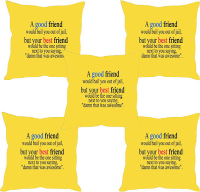 

Sleep Nature's Abstract Cushions Cover(Pack of 5, 40.63 cm*40.63 cm, Multicolor)