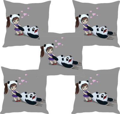 

Sleep Nature's Abstract Cushions Cover(Pack of 5, 40.63 cm*40.63 cm, Multicolor)