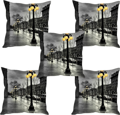 

Sleep Nature's Abstract Cushions Cover(Pack of 5, 30.63 cm*30.63 cm, Multicolor)