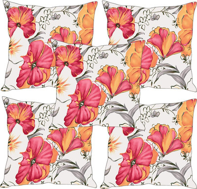 

Sleep Nature's Printed Cushions Cover(Pack of 5, 30.63 cm*30.63 cm, Multicolor)