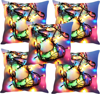 

Sleep Nature's Printed Cushions Cover(Pack of 5, 40.63 cm*40.63 cm, Multicolor)