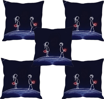 

Sleep Nature's Abstract Cushions Cover(Pack of 5, 40.63 cm*40.63 cm, Multicolor)