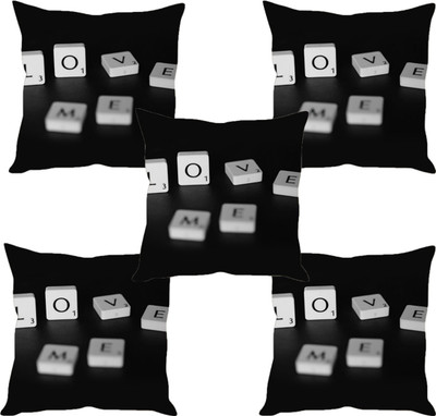 

Sleep Nature's Abstract Cushions Cover(Pack of 5, 30.63 cm*30.63 cm, Multicolor)