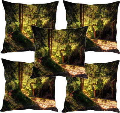

Sleep Nature's Printed Cushions Cover(Pack of 5, 40.63 cm*40.63 cm, Multicolor)