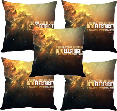 

Sleep Nature's Printed Cushions Cover(Pack of 5, 40.63 cm*40.63 cm, Multicolor)