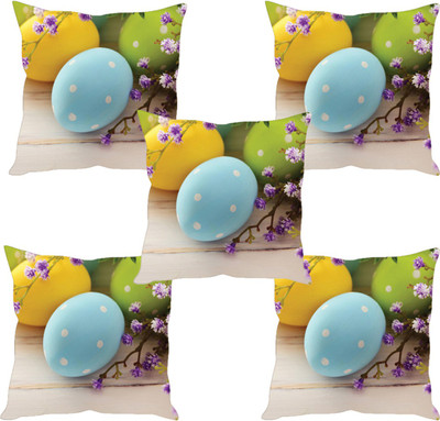 

Sleep Nature's Abstract Cushions Cover(Pack of 5, 30.63 cm*30.63 cm, Multicolor)