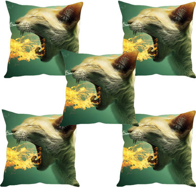 

Sleep Nature's Abstract Cushions Cover(Pack of 5, 40.63 cm*40.63 cm, Multicolor)