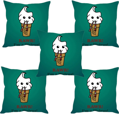 

Sleep Nature's Abstract Cushions Cover(Pack of 5, 40.63 cm*40.63 cm, Multicolor)