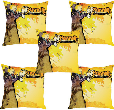 

Sleep Nature's Abstract Cushions Cover(Pack of 5, 40.63 cm*40.63 cm, Multicolor)