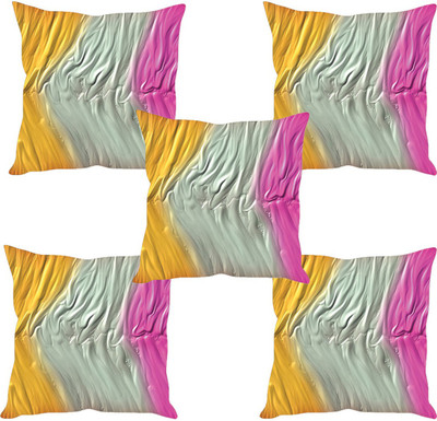 

Sleep Nature's Abstract Cushions Cover(Pack of 5, 40.63 cm*40.63 cm, Multicolor)