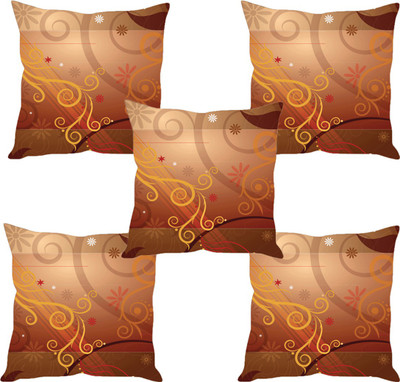 

Sleep Nature's Abstract Cushions Cover(Pack of 5, 40.63 cm*40.63 cm, Multicolor)