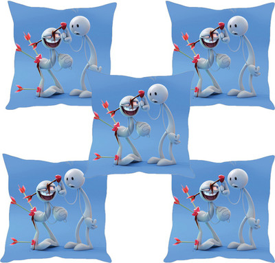 

Sleep Nature's Abstract Cushions Cover(Pack of 5, 40.63 cm*40.63 cm, Multicolor)