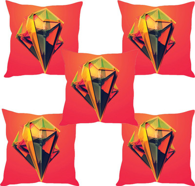 

Sleep Nature's Abstract Cushions Cover(Pack of 5, 40.63 cm*40.63 cm, Multicolor)