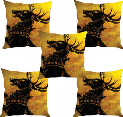 

Sleep Nature's Abstract Cushions Cover(Pack of 5, 30.63 cm*30.63 cm, Multicolor)