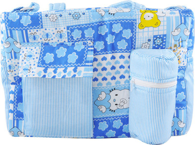 

Ole Baby Big Multi-Utility Little Hearts Teddy Print Diaper Bag(Blue)