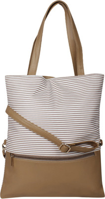 

Pretty Things Hand-held Bag(Beige, White)
