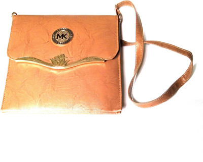 

zhosy Sling Bag(Tan, Gold), Gold;tan