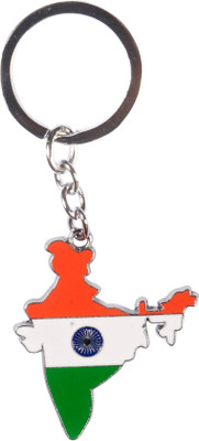 

CRAFTKART CFK902 India Flag full metalkey chain Key Chain(Multicolor)