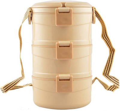 

Cello Merit 3 3 Containers Lunch Box(900 ml), Khaki