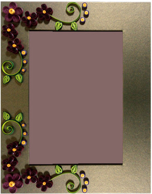 

TiaCrafts Paper Crafts Photo Frame(Gold, 1 Photos)