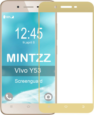 Mintzz Screen Guard for VIVO Y53 (GOLD TEMPERED), Golden
