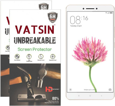 

Vatsin Impossible Screen Guard for Mi Max(Pack of 2), Transparent