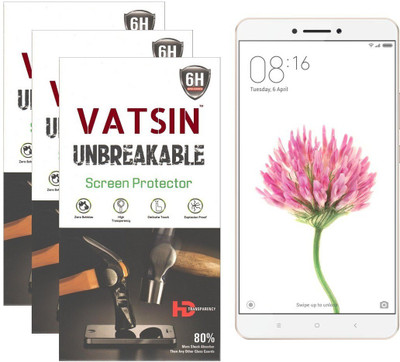 

Vatsin Screen Guard for Mi Max(Pack of 3), Transparent