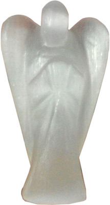 

Excel Selenite Angel Crystals Healing Handmade Carving Figurine Decorative Showpiece - 5 cm(Stoneware, White)